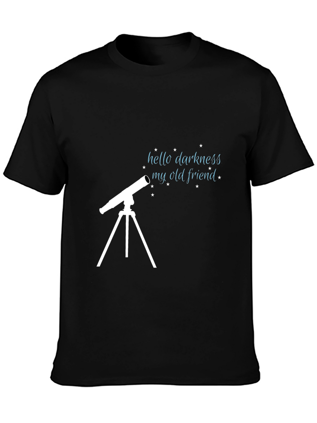 Hello Darkness My Old Friend Telescope Graphic T-Shirt