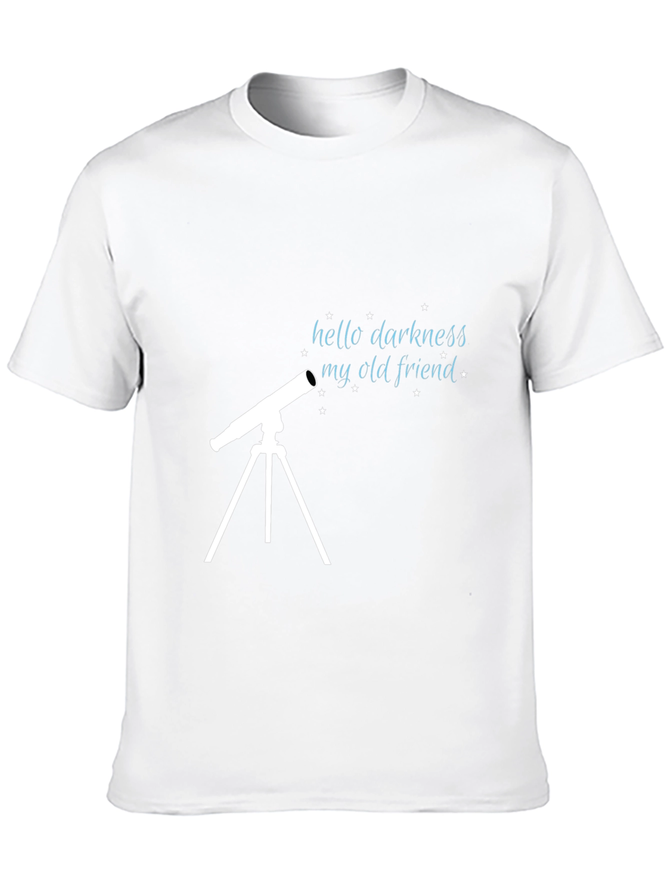 Hello Darkness My Old Friend Telescope Graphic T-Shirt