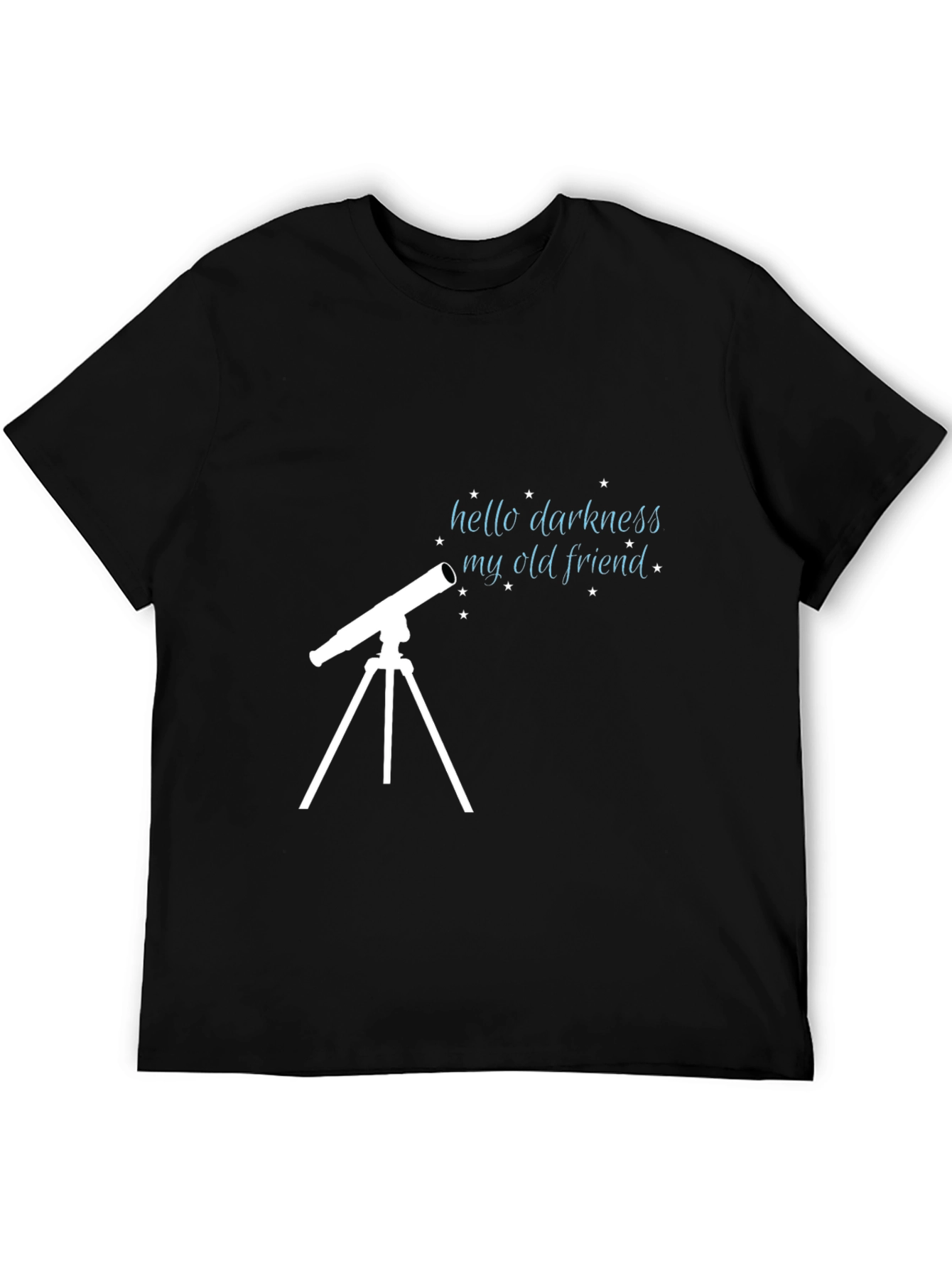 Hello Darkness My Old Friend Telescope Graphic T-Shirt