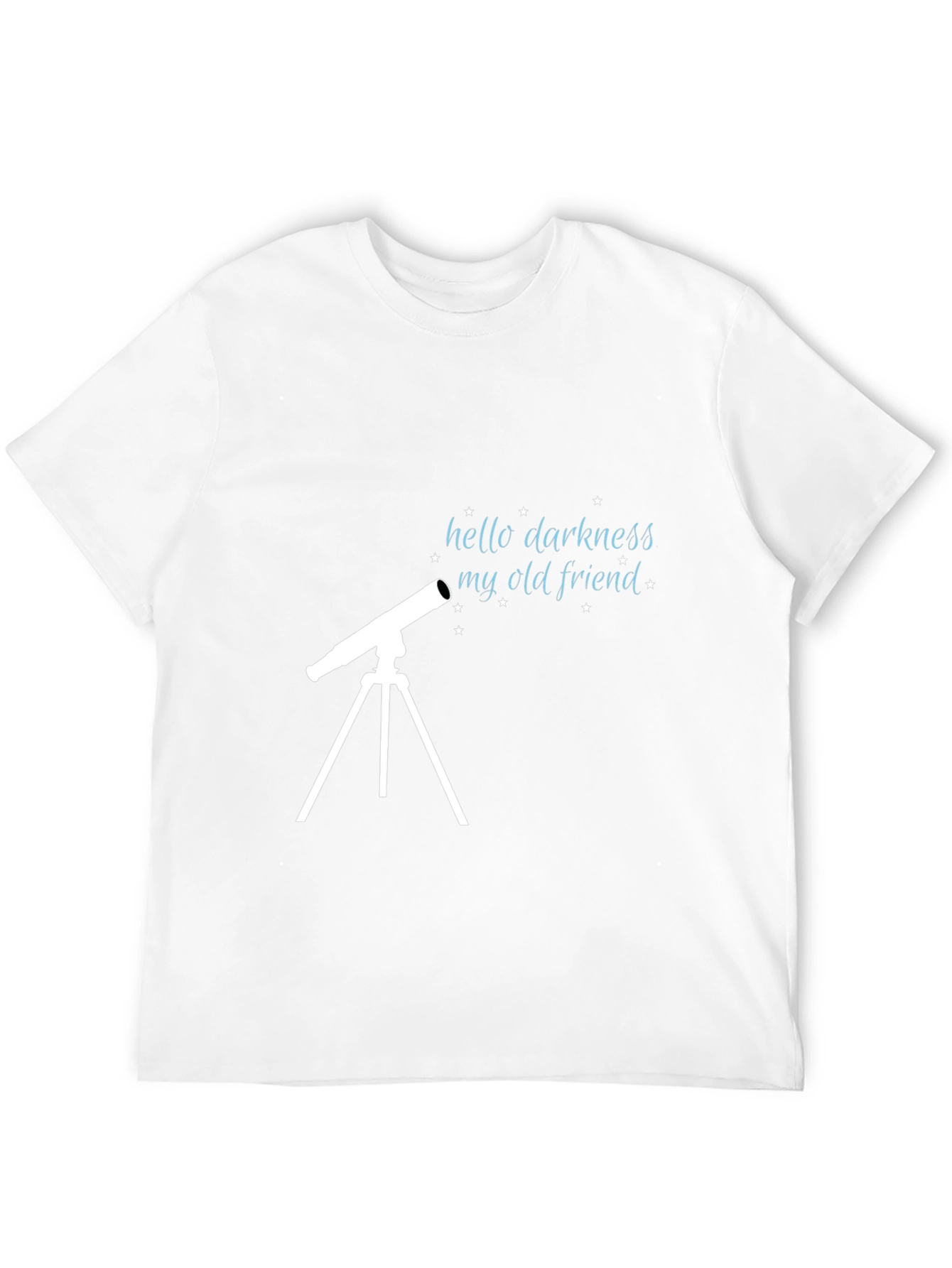 Hello Darkness My Old Friend Telescope Graphic T-Shirt
