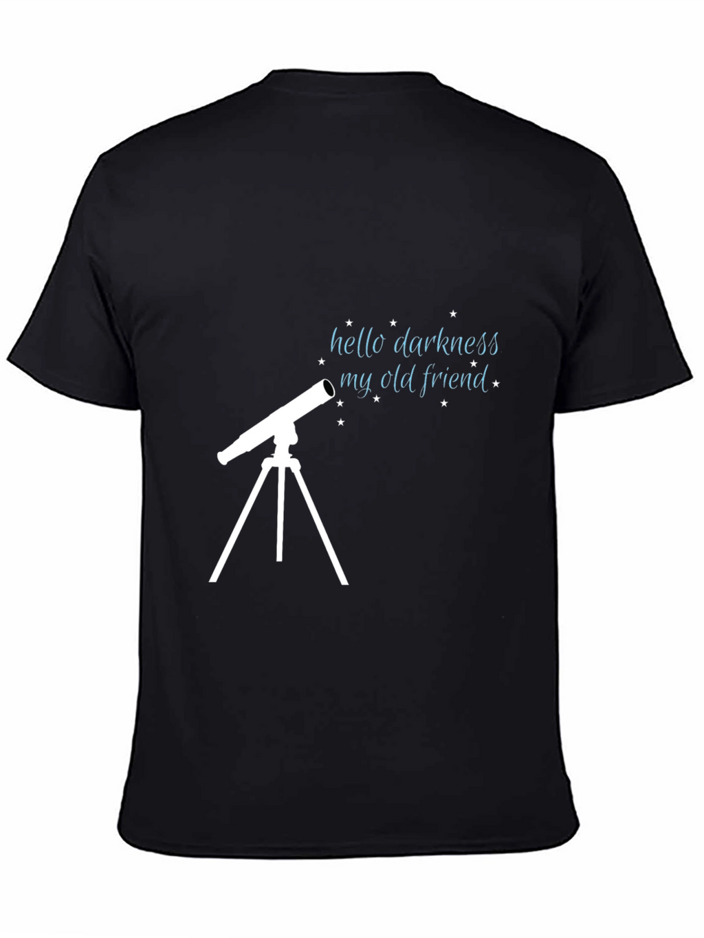 Hello Darkness My Old Friend Telescope Graphic T-Shirt
