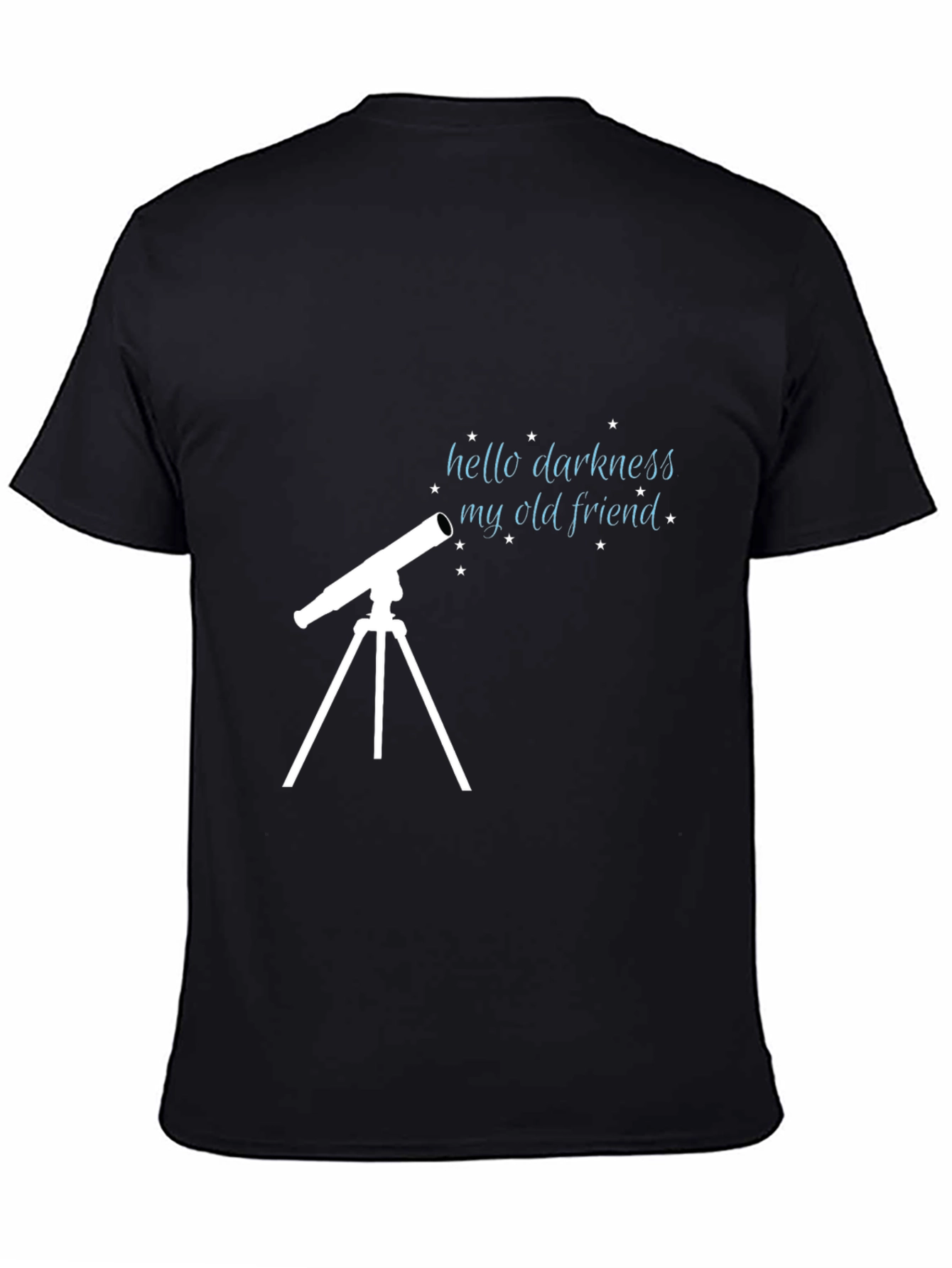 Hello Darkness My Old Friend Telescope Graphic T-Shirt