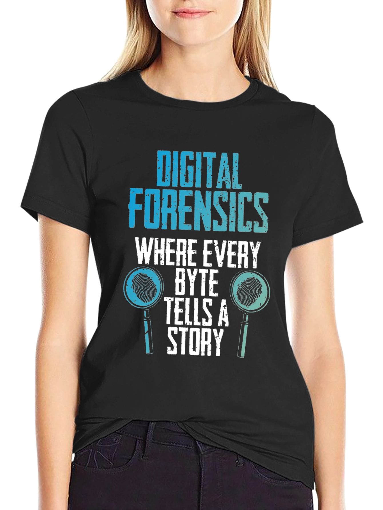 Digital Forensics Byte Tells a Story Graphic Tee