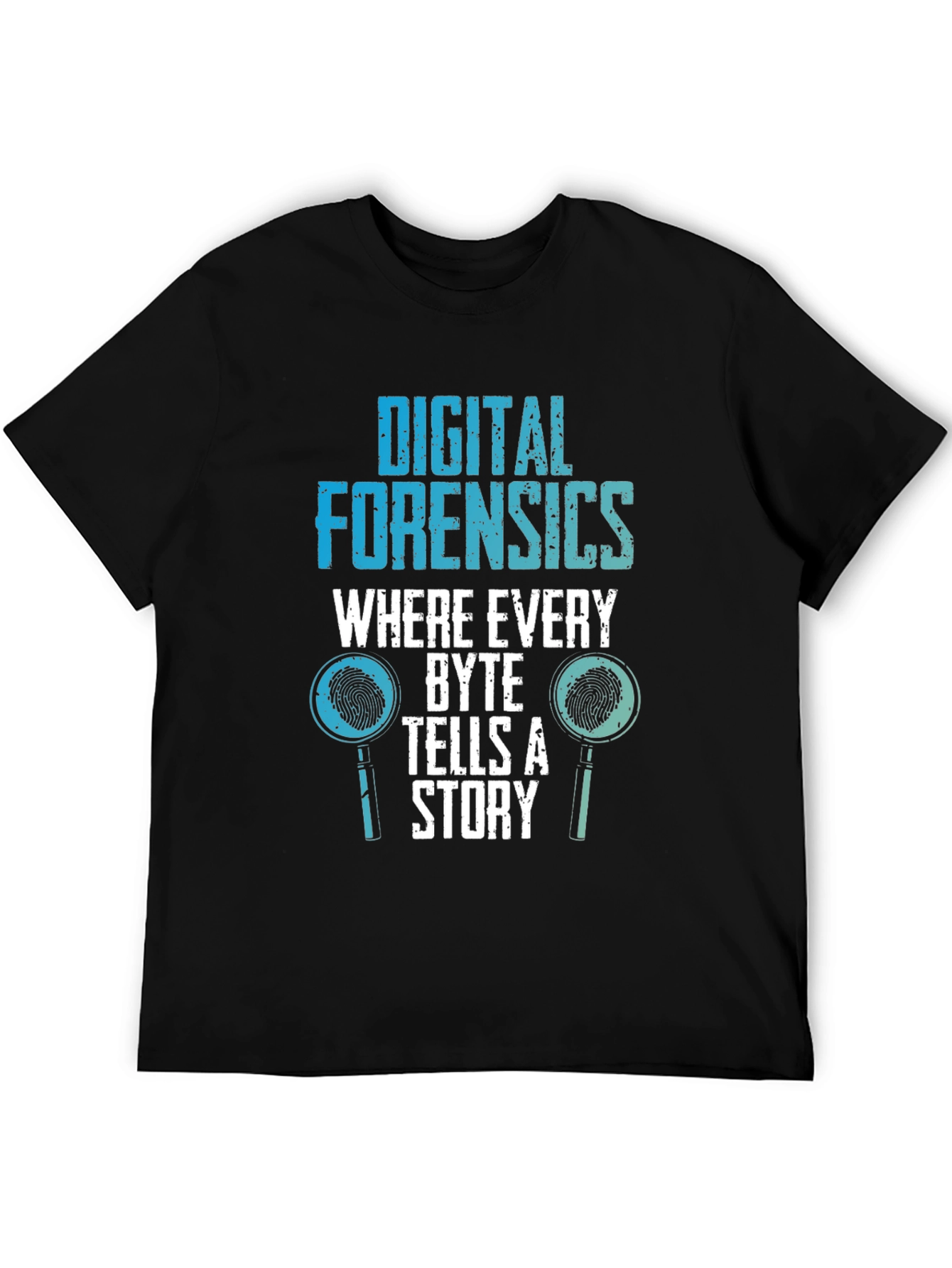 Digital Forensics Byte Tells a Story Graphic Tee
