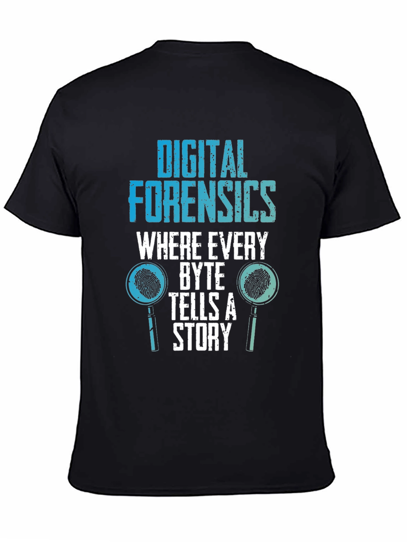 Digital Forensics Byte Tells a Story Graphic Tee