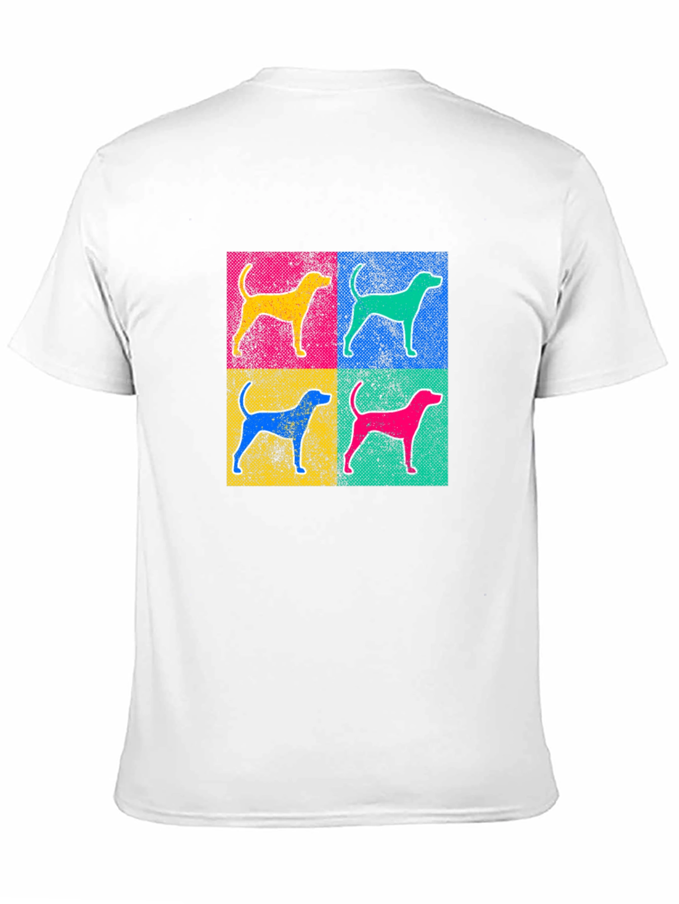 Pop Art Dog Graphic Tee - Unisex Black T-Shirt