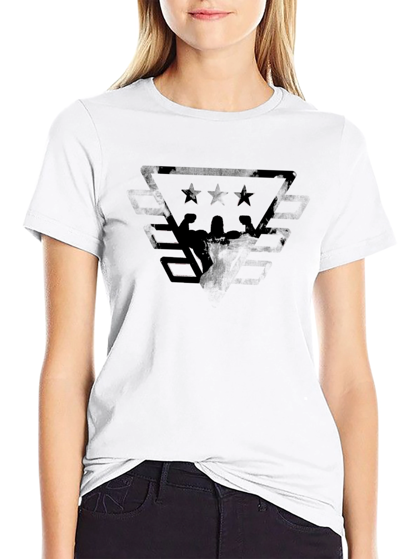 Black Graphic Tee - Powerlifting Design