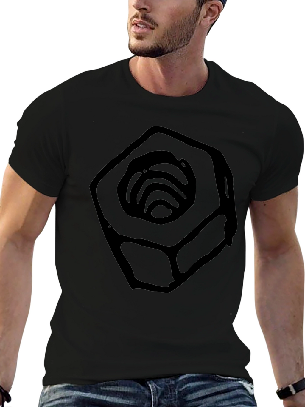 Nut Graphic Black T-Shirt