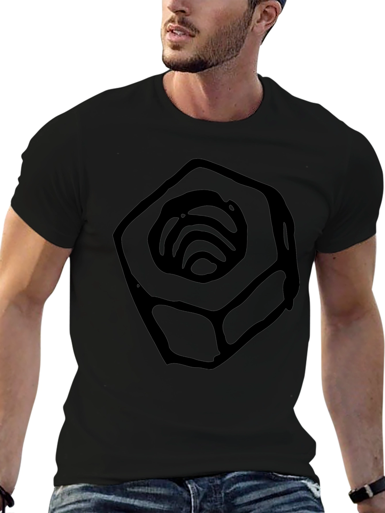 Nut Graphic Black T-Shirt