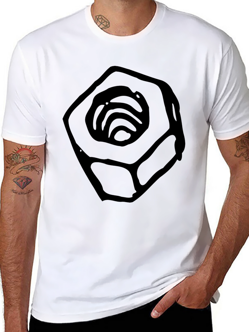 Nut Graphic Black T-Shirt