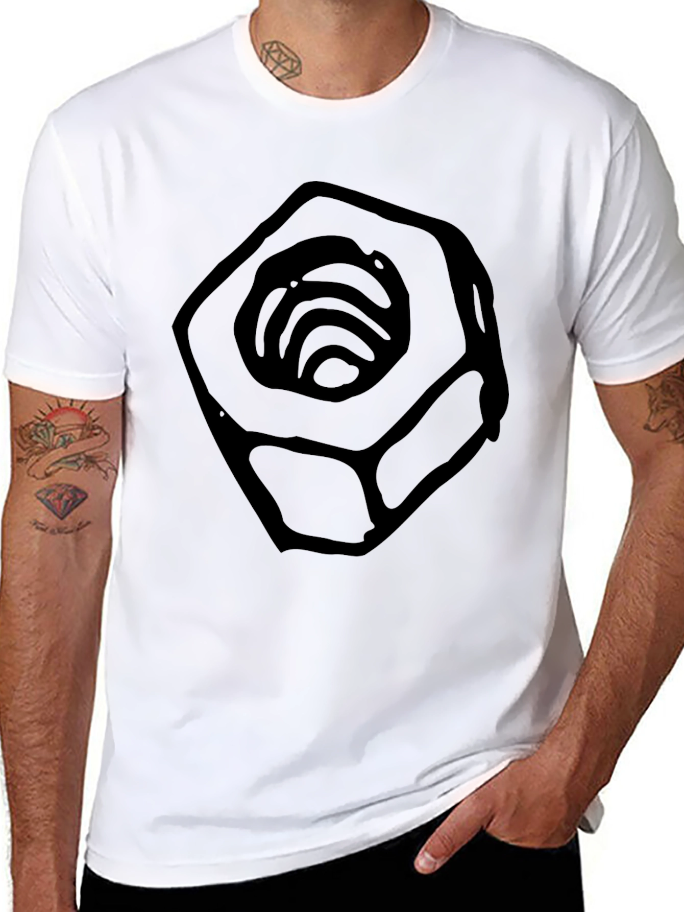 Nut Graphic Black T-Shirt