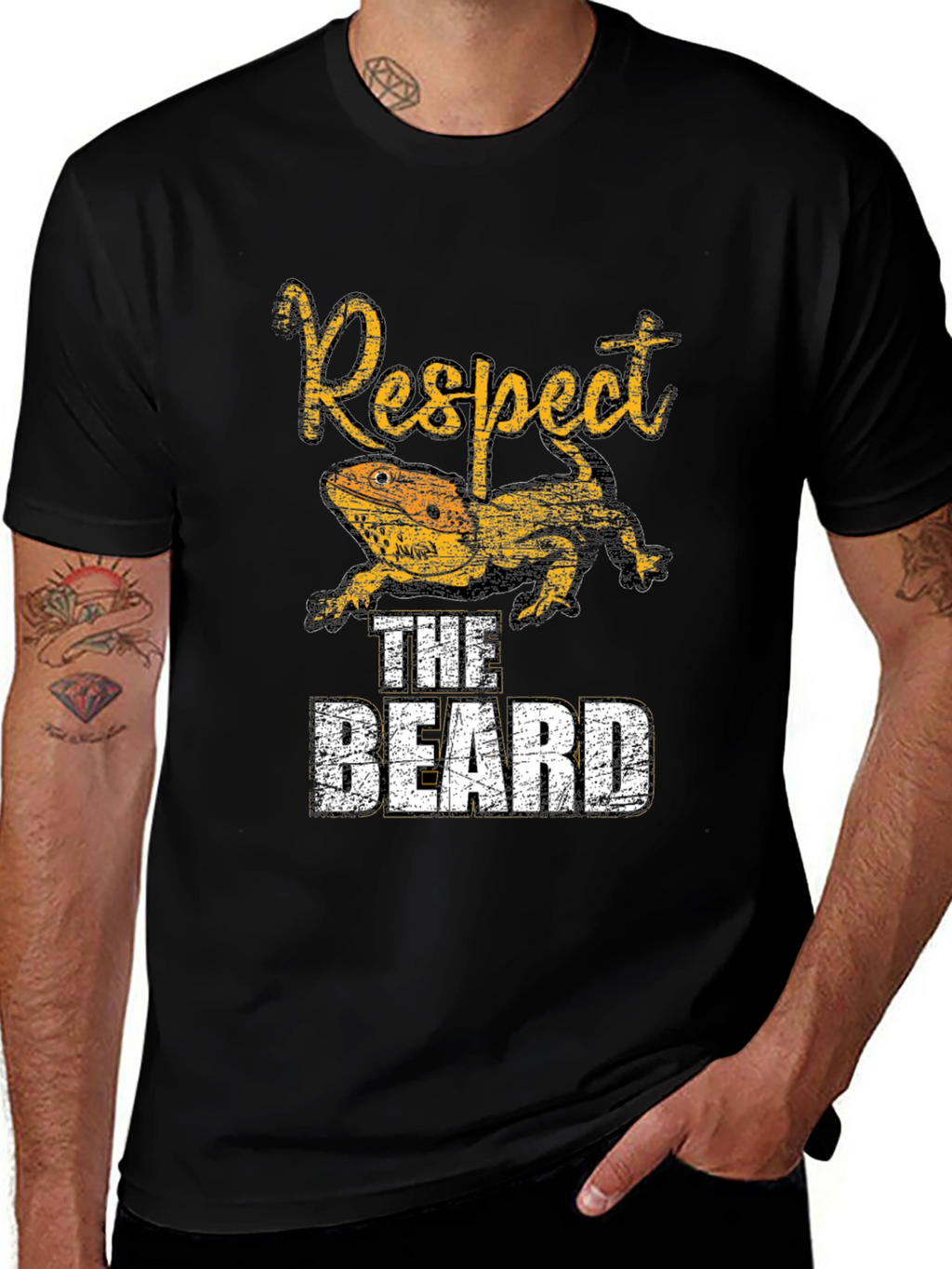 Respect the Beard Bearded Dragon T-Shirt