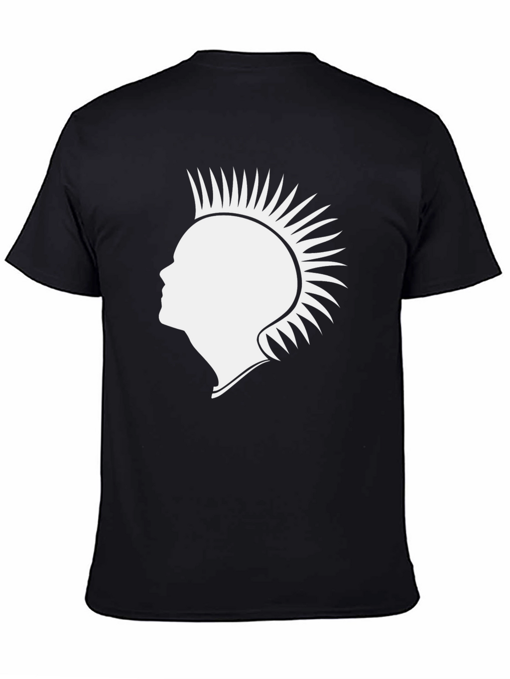 Punk Silhouette Graphic Tee - Black