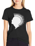 Punk Silhouette Graphic Tee - Black