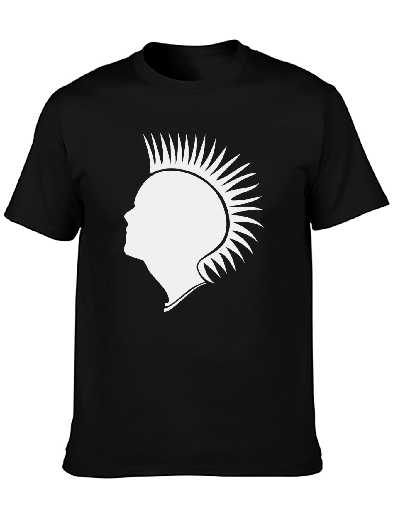 Punk Silhouette Graphic Tee - Black
