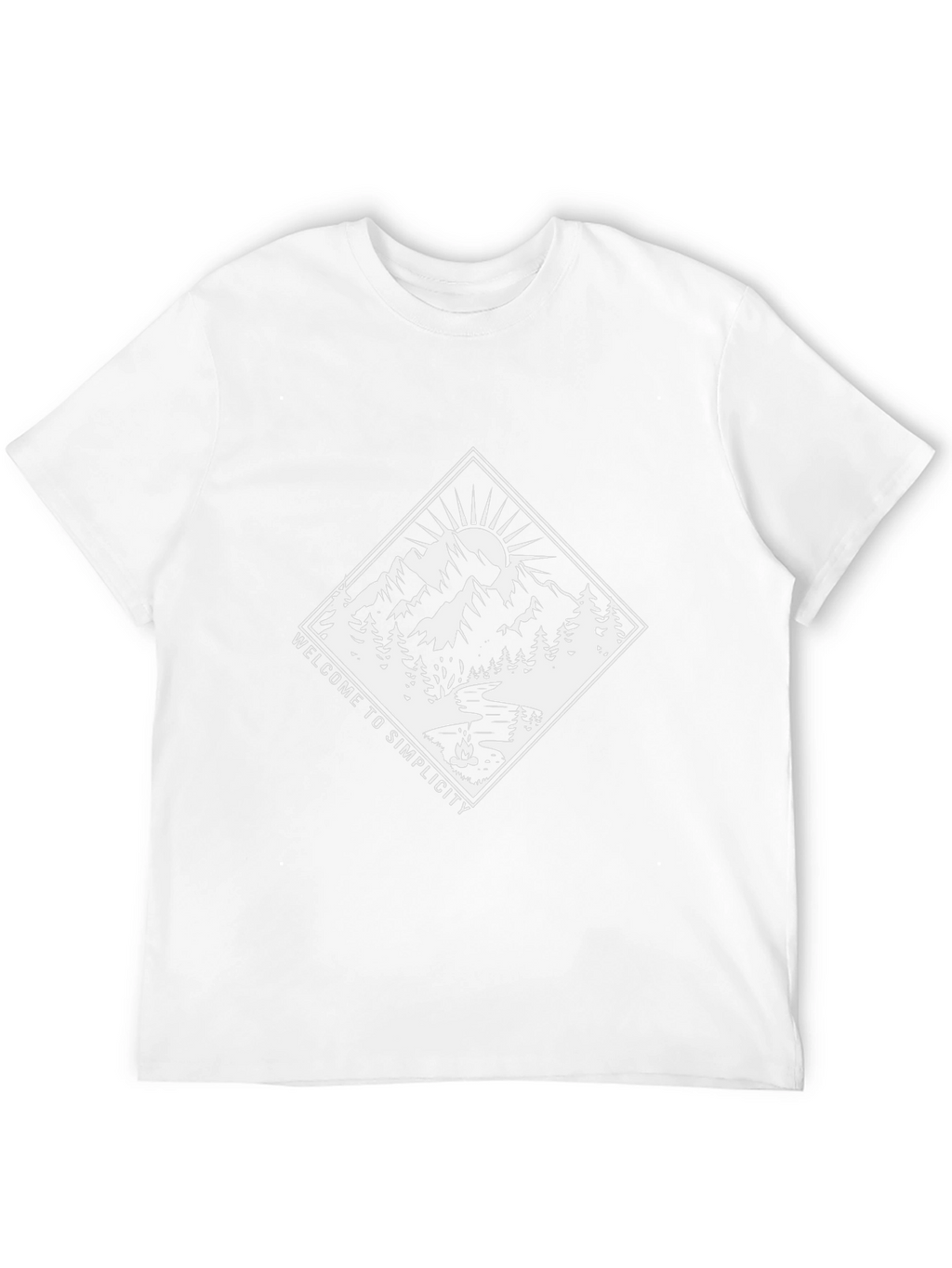 Welcome to Simplicity Graphic Tee - Black