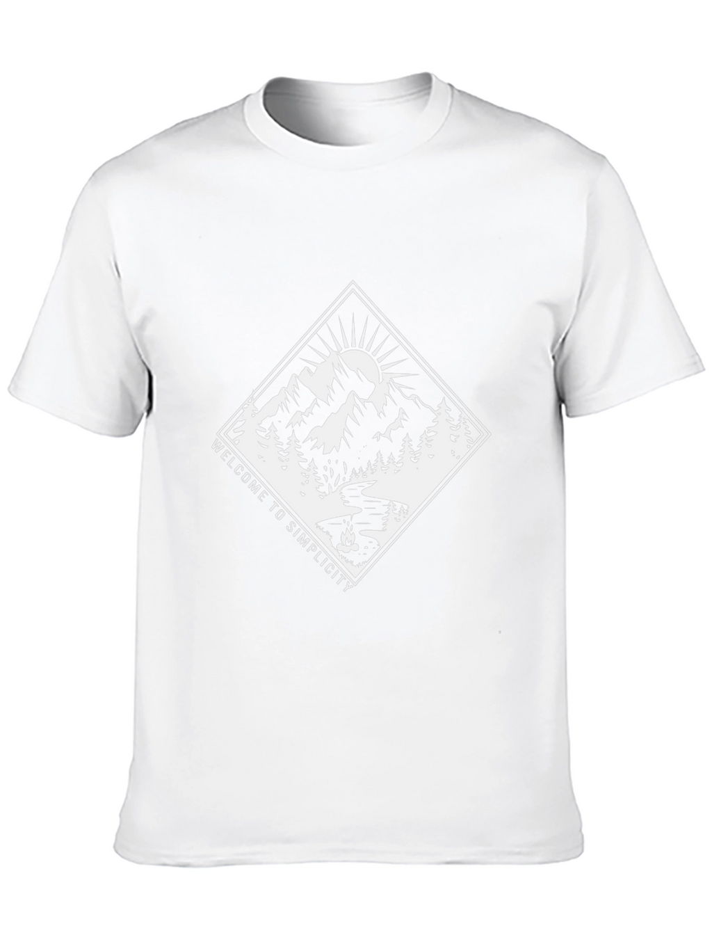 Welcome to Simplicity Graphic Tee - Black
