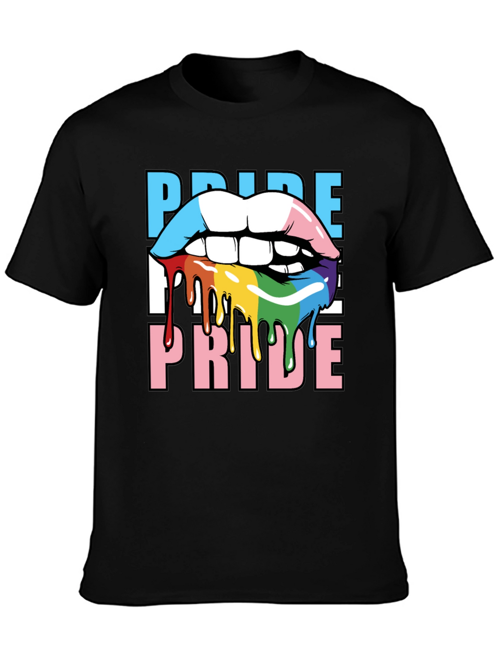 Pride Lips T-Shirt - LGBTQ+ Graphic Tee