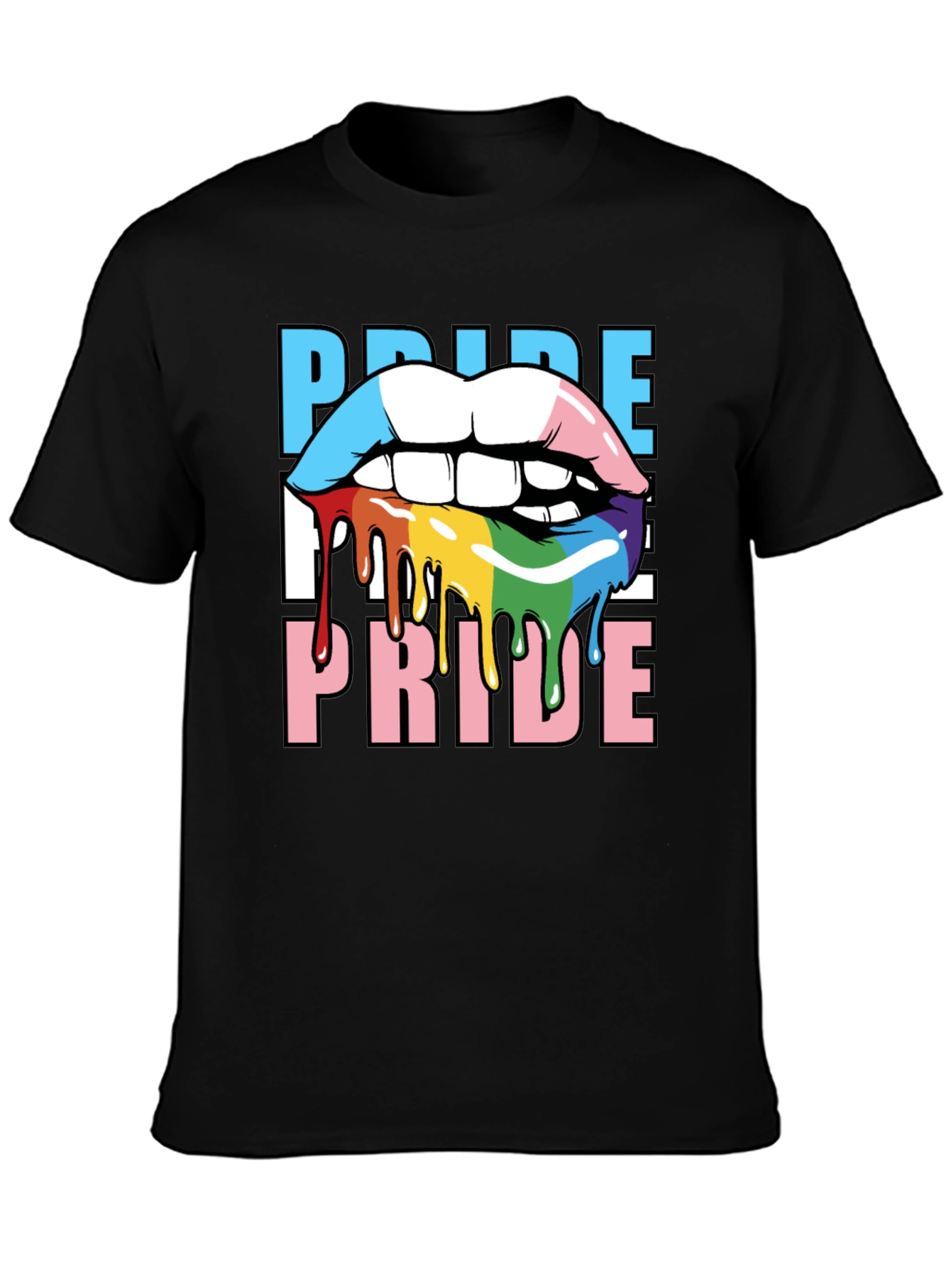 Pride Lips T-Shirt - LGBTQ+ Graphic Tee