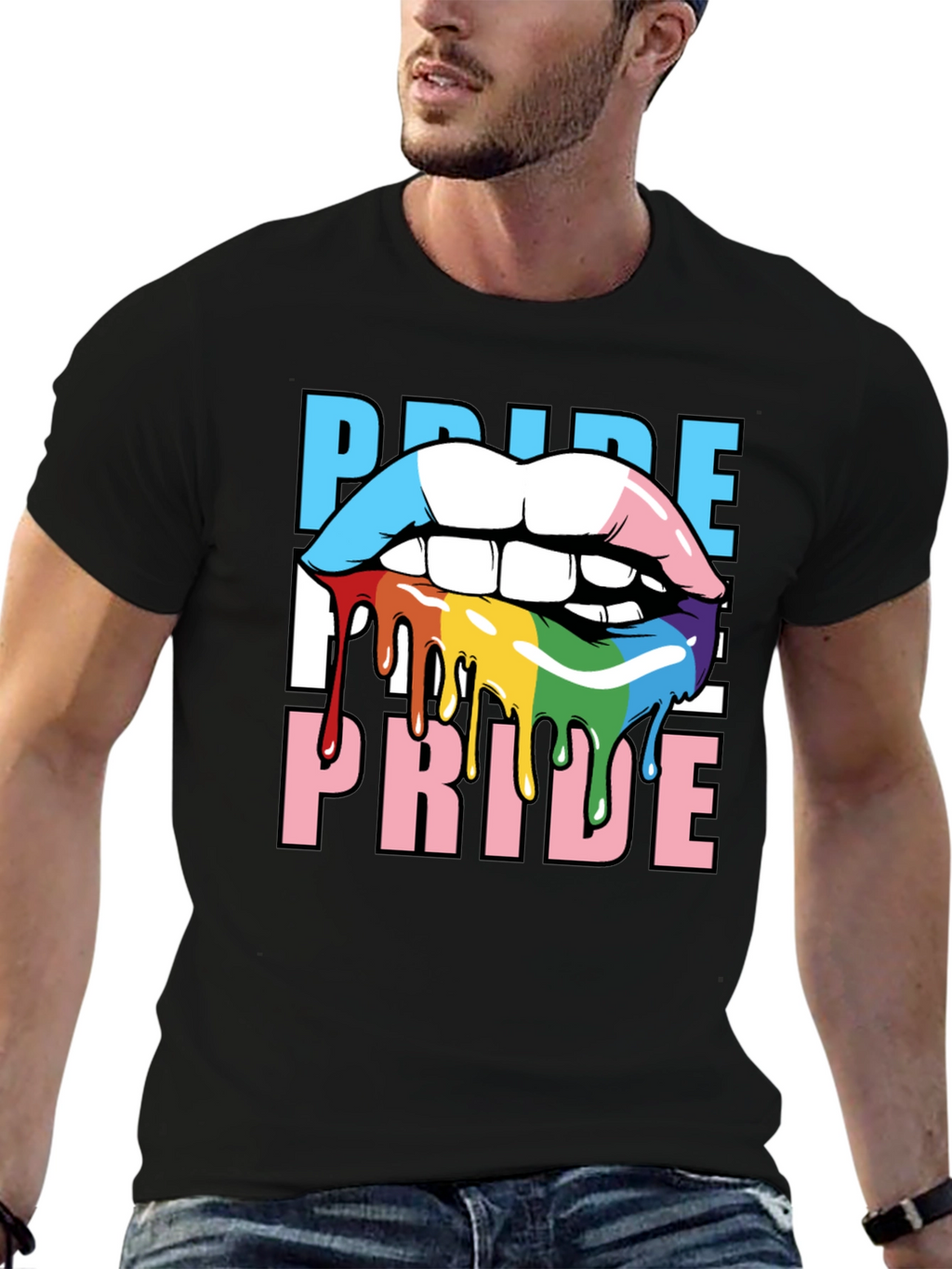 Pride Lips T-Shirt - LGBTQ+ Graphic Tee