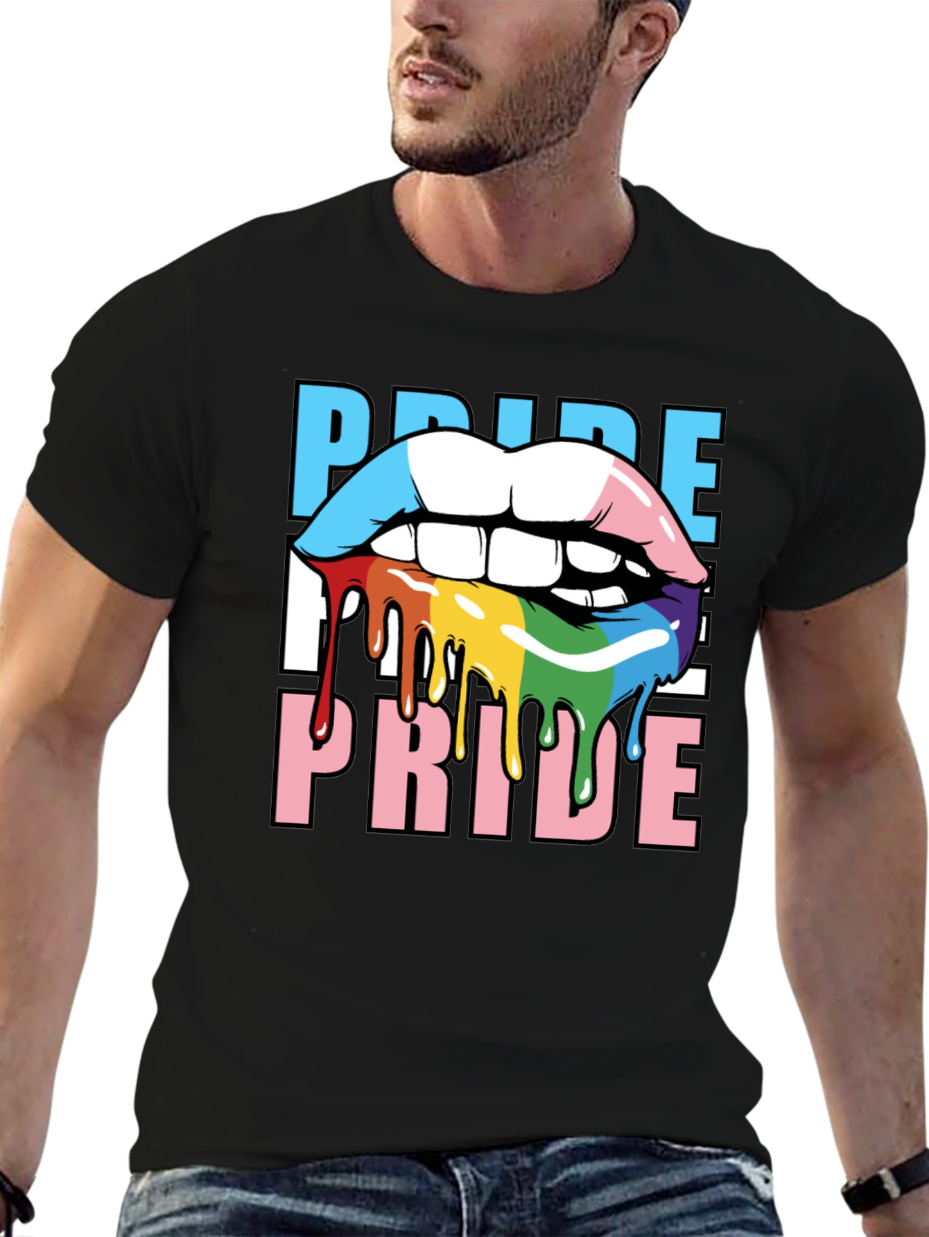 Pride Lips T-Shirt - LGBTQ+ Graphic Tee