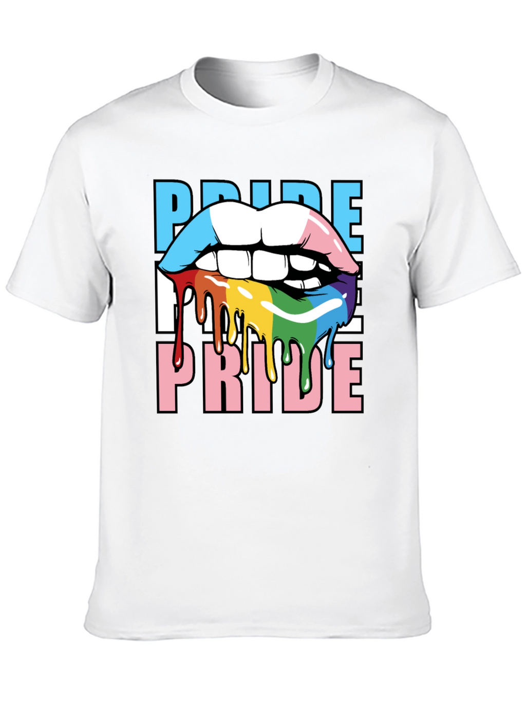 Pride Lips T-Shirt - LGBTQ+ Graphic Tee