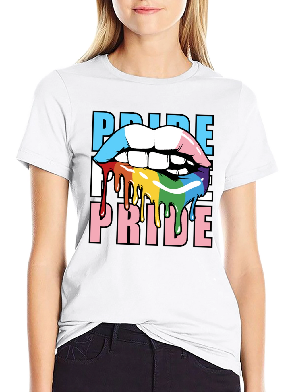 Pride Lips T-Shirt - LGBTQ+ Graphic Tee