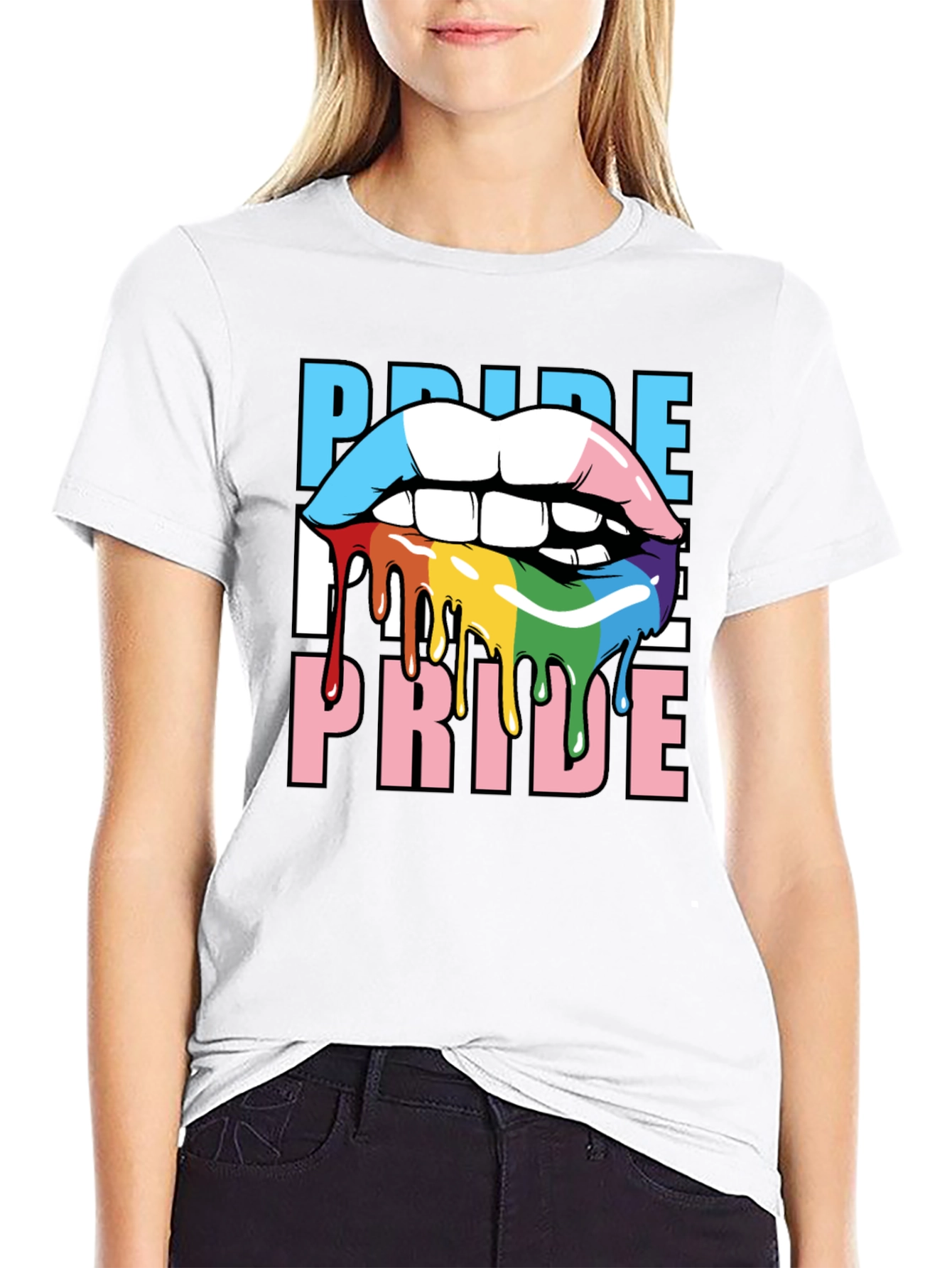 Pride Lips T-Shirt - LGBTQ+ Graphic Tee