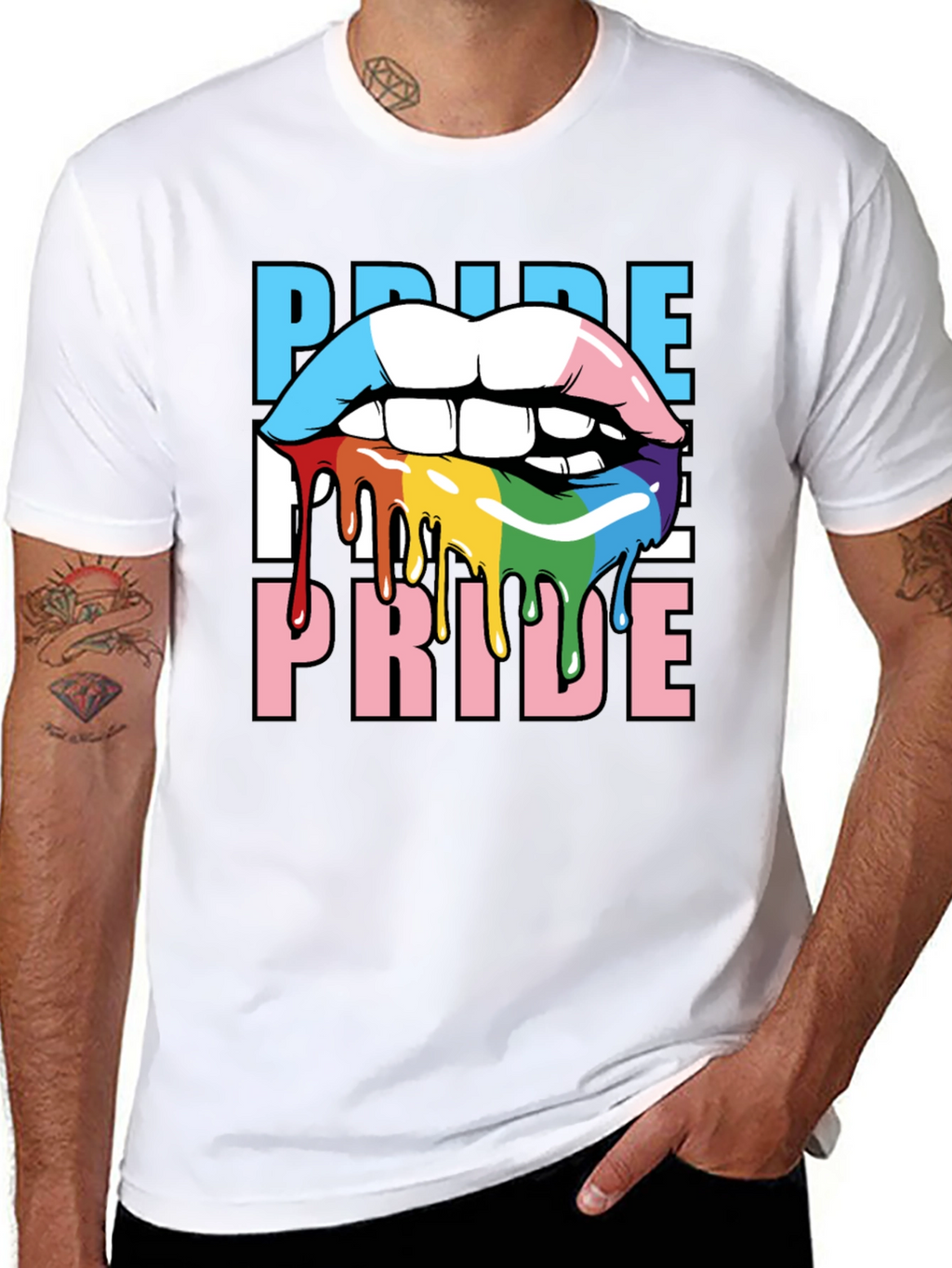 Pride Lips T-Shirt - LGBTQ+ Graphic Tee