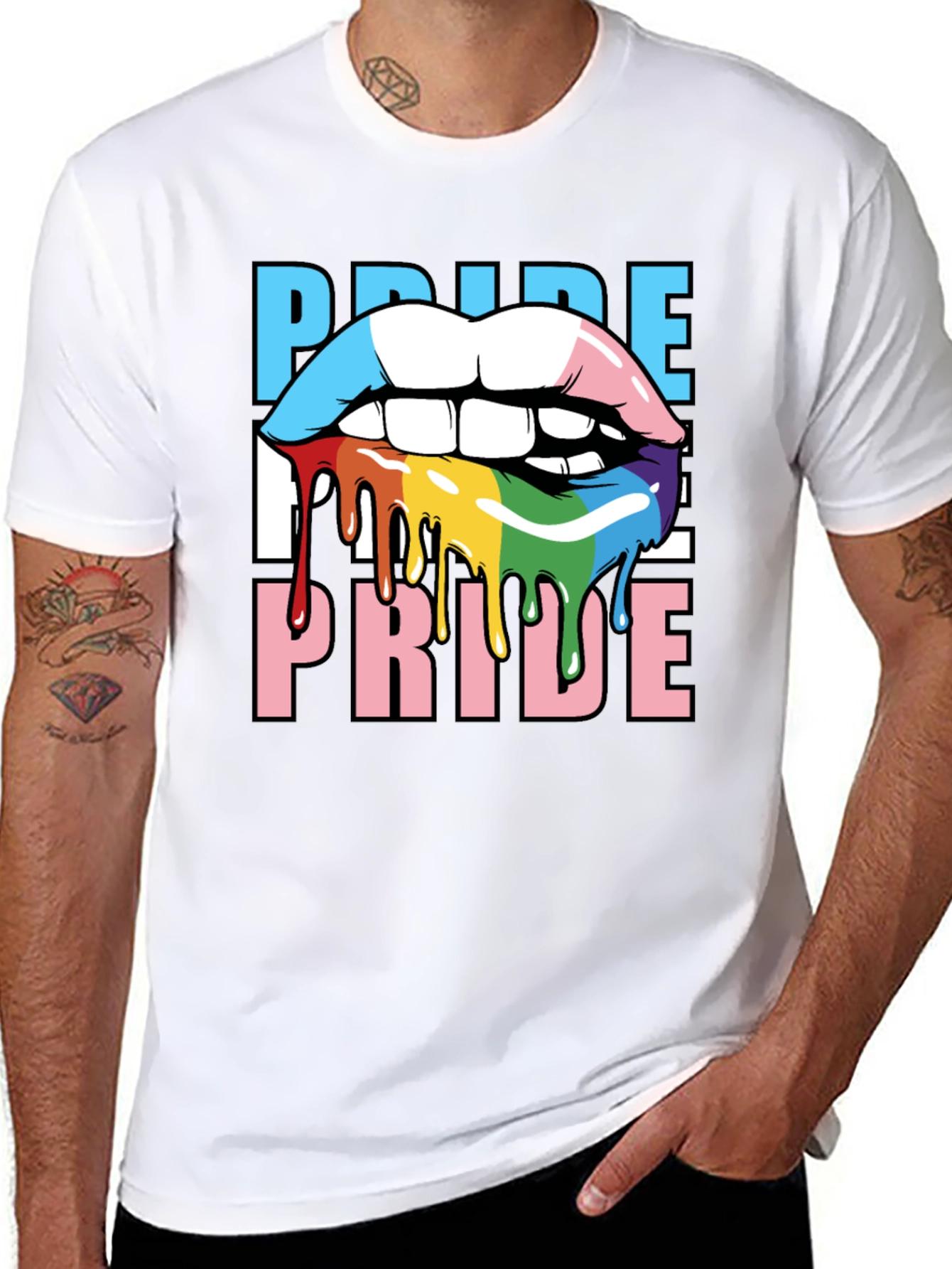 Pride Lips T-Shirt - LGBTQ+ Graphic Tee