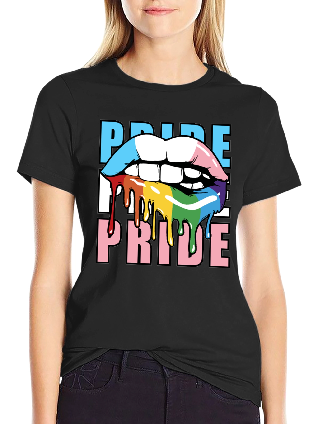Pride Lips T-Shirt - LGBTQ+ Graphic Tee