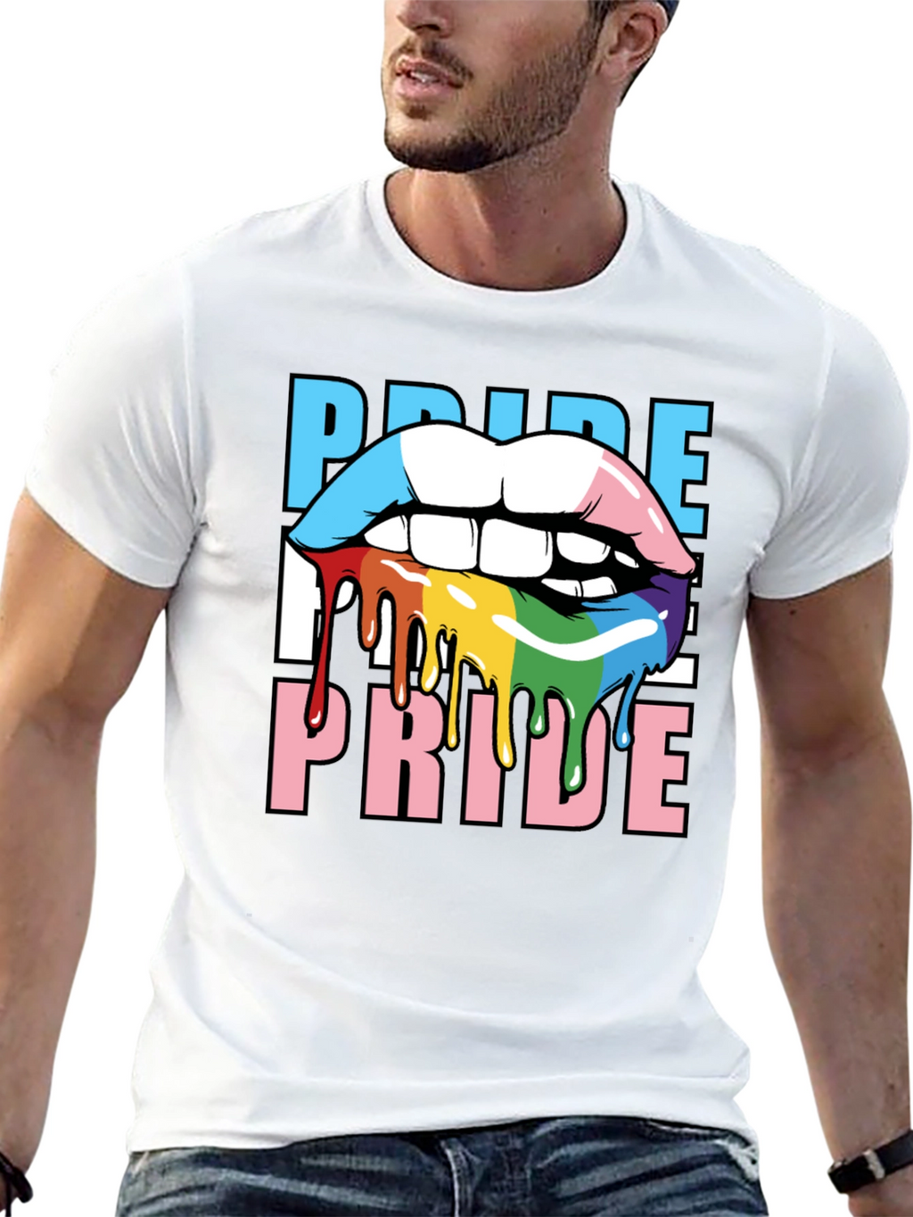 Pride Lips T-Shirt - LGBTQ+ Graphic Tee
