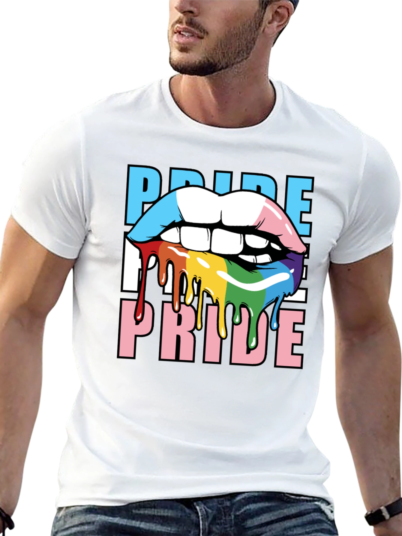 Pride Lips T-Shirt - LGBTQ+ Graphic Tee