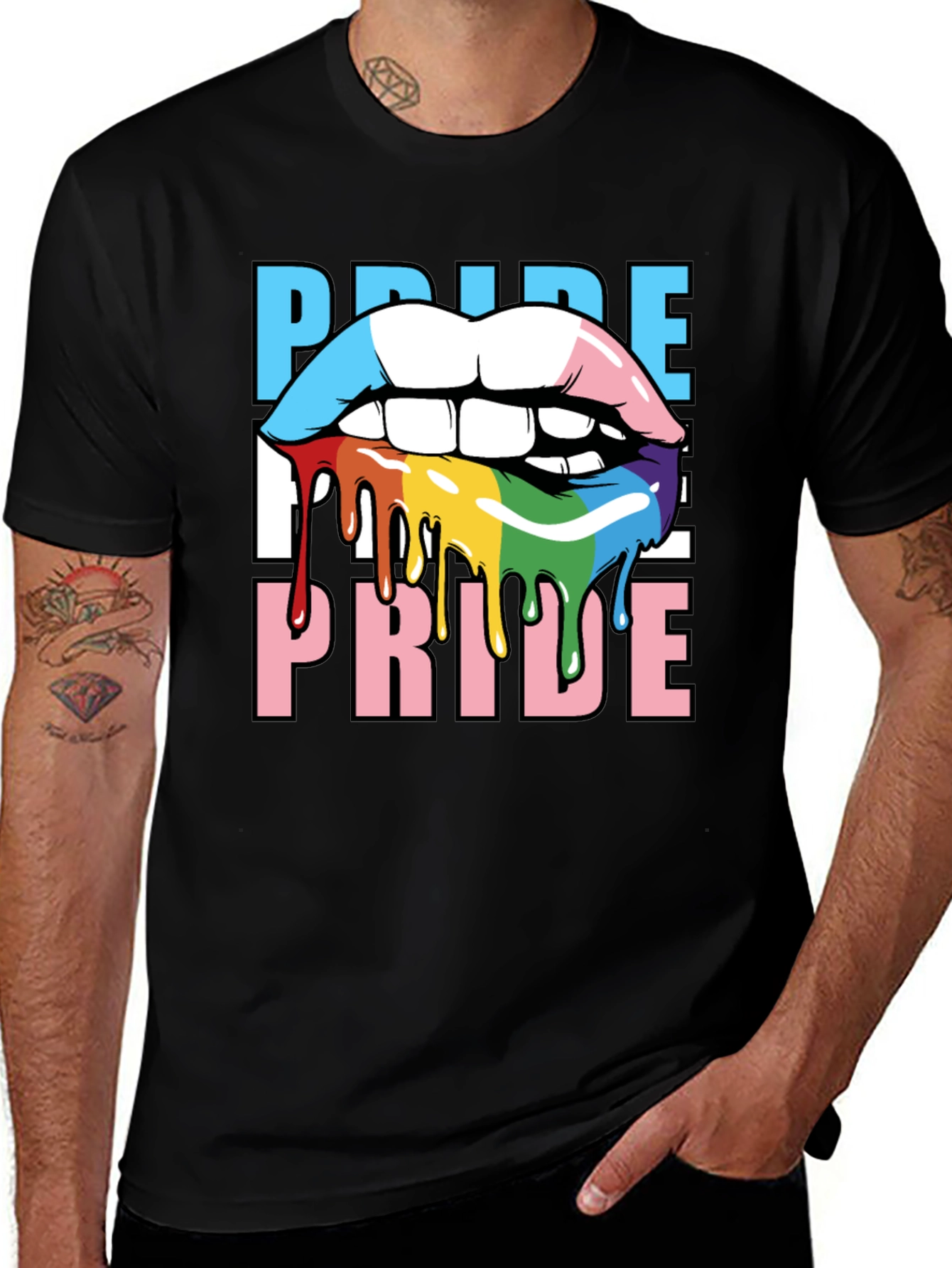 Pride Lips T-Shirt - LGBTQ+ Graphic Tee