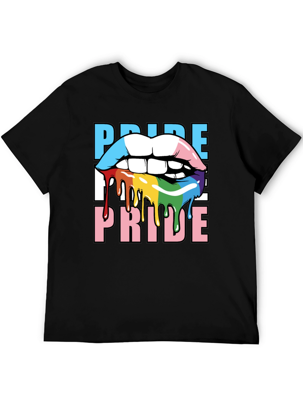 Pride Lips T-Shirt - LGBTQ+ Graphic Tee