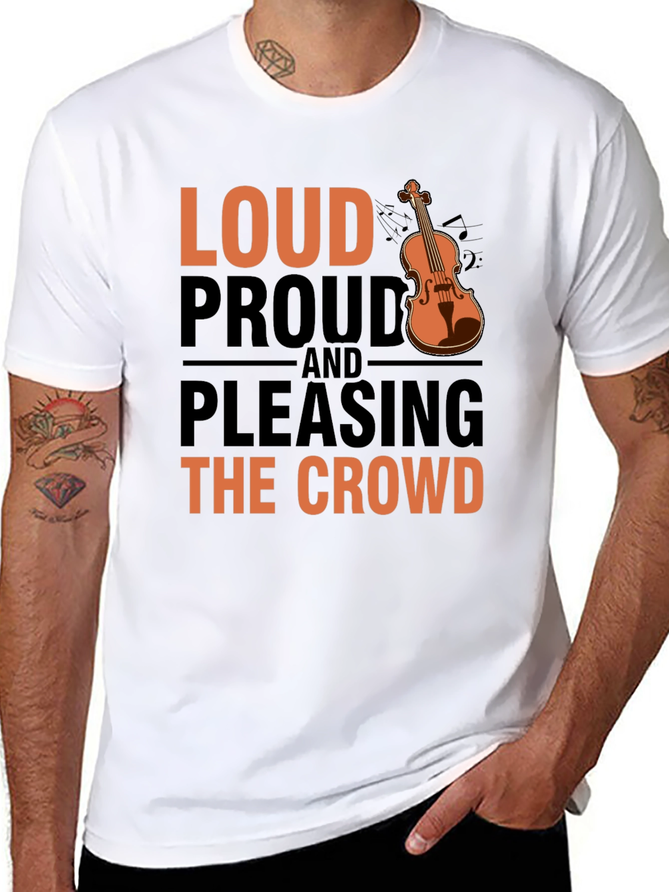 Loud Proud & Pleasing Violin T-Shirt