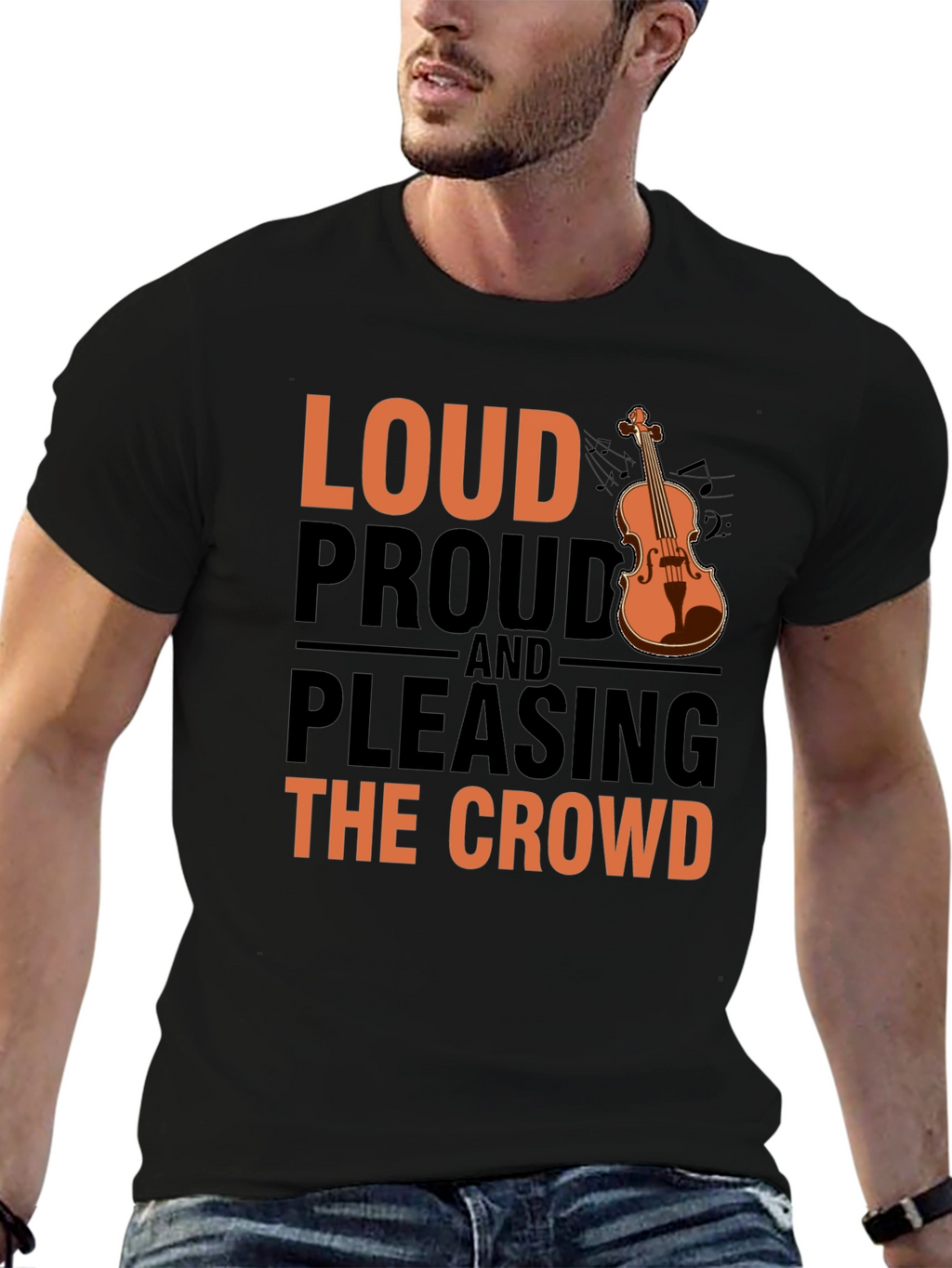 Loud Proud & Pleasing Violin T-Shirt