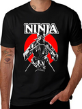 Ninja Warrior Graphic T-Shirt - Black