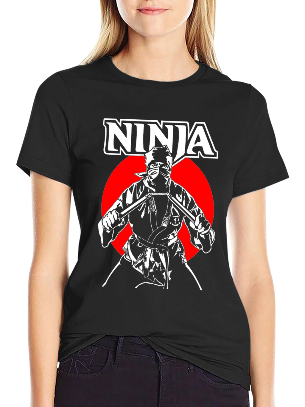 Ninja Warrior Graphic T-Shirt - Black