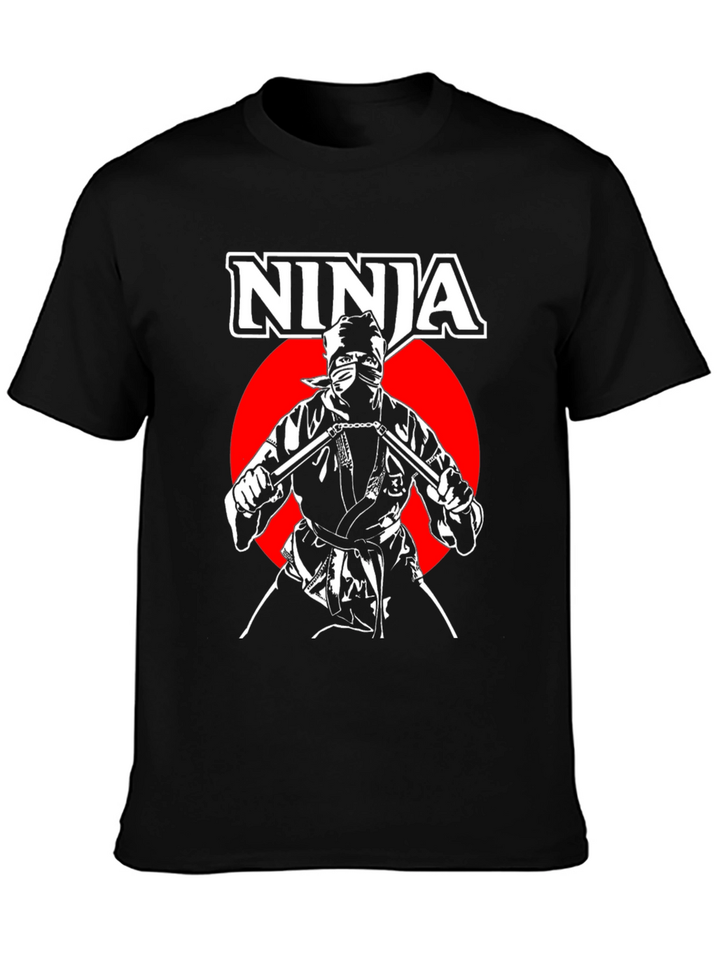 Ninja Warrior Graphic T-Shirt - Black
