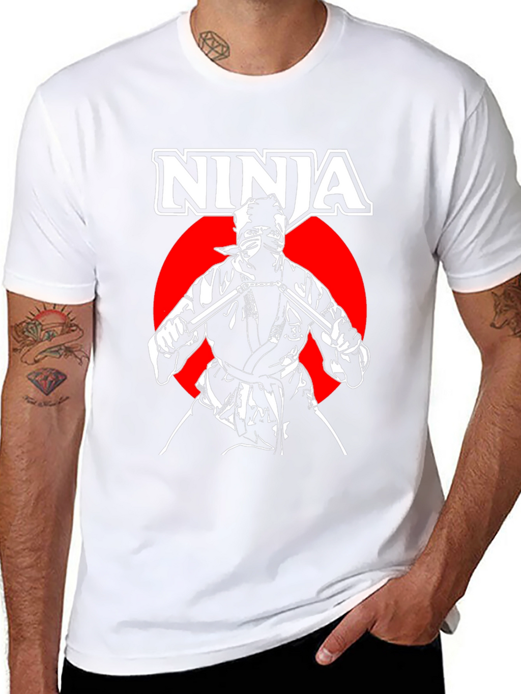 Ninja Warrior Graphic T-Shirt - Black