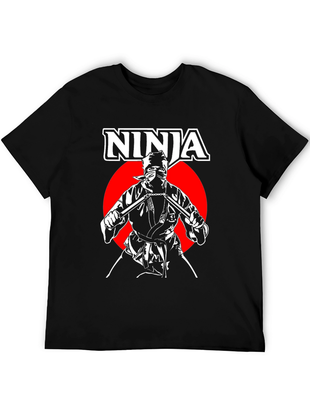 Ninja Warrior Graphic T-Shirt - Black