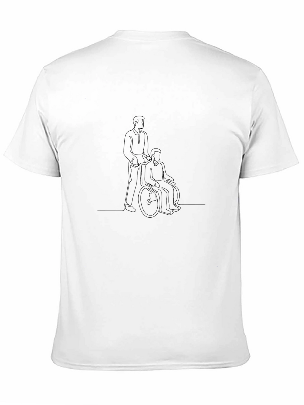 Assistive Line Art Black Tee