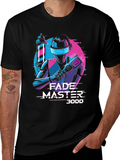 Fade Master 3000 T-Shirt - Barber Robot Graphic Tee