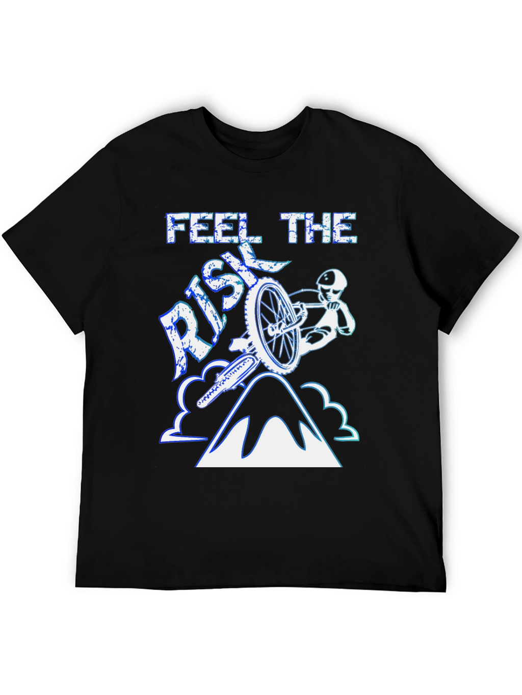 Feel The Risk Mountain Bike Graphic T-Shirt