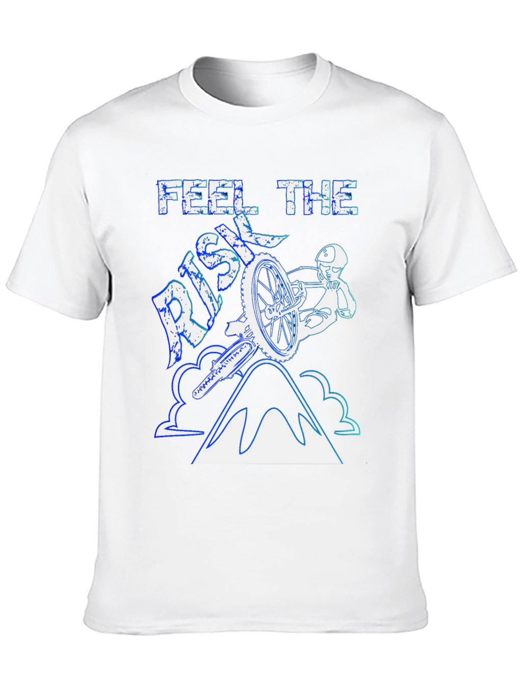 Feel The Risk Mountain Bike Graphic T-Shirt