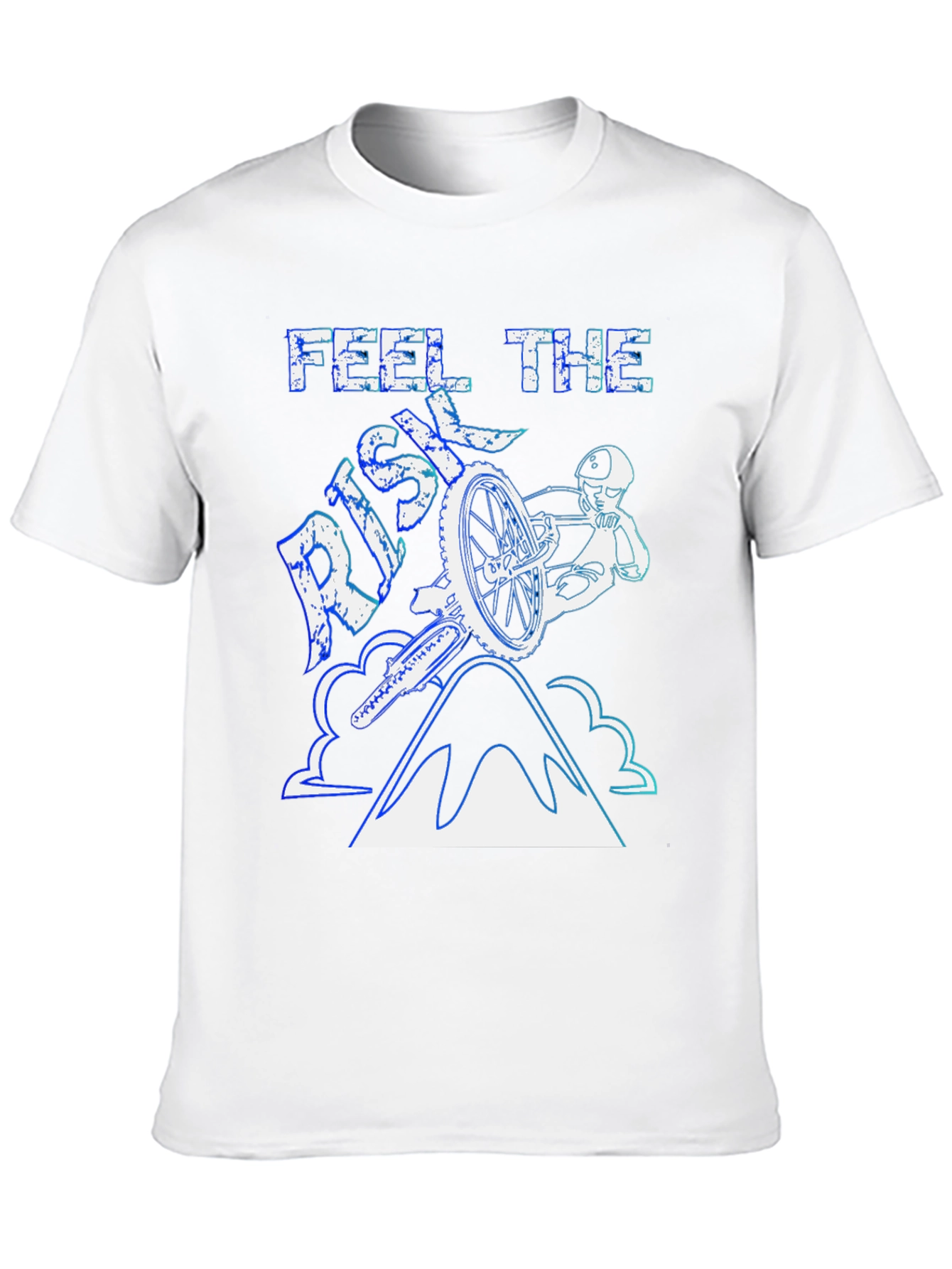Feel The Risk Mountain Bike Graphic T-Shirt