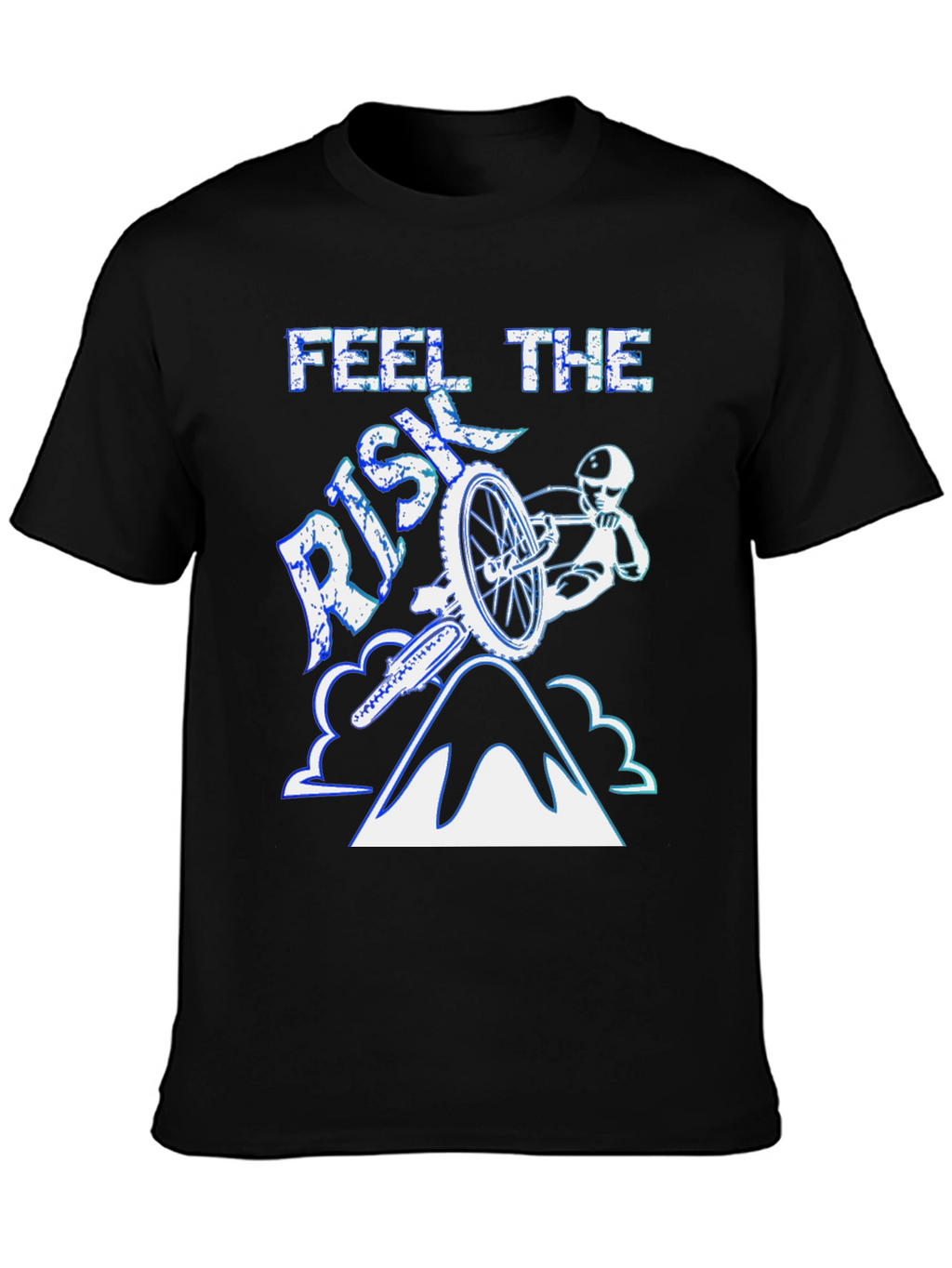 Feel The Risk Mountain Bike Graphic T-Shirt