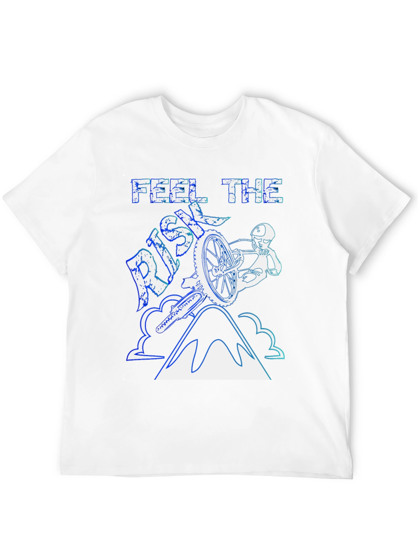 Feel The Risk Mountain Bike Graphic T-Shirt