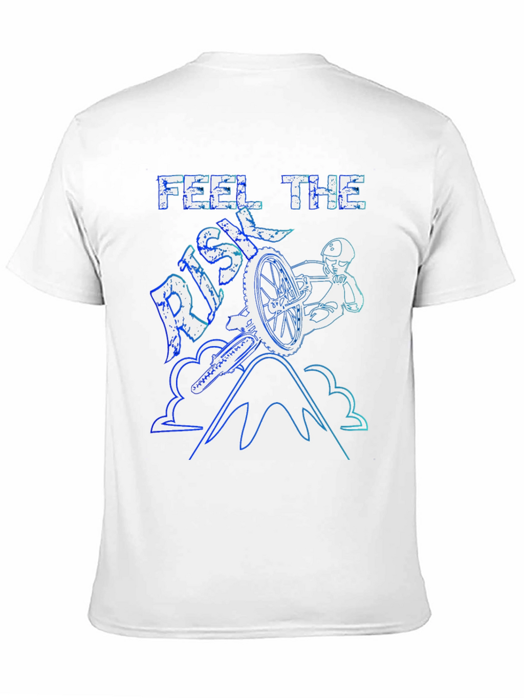 Feel The Risk Mountain Bike Graphic T-Shirt